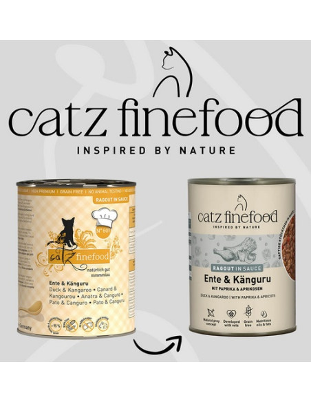 Catz Finefood Ragout N.607 Kaczka i Kangur 380g