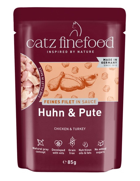 Catz Finefood Feines Filet In Sauce Kurczak i indyk 85g