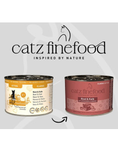 Catz Finefood Classic Kitten N.07 Wołowina i cielęcina 200g 2