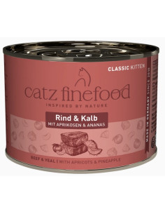 Catz Finefood Classic Kitten N.07 Wołowina i cielęcina 200g