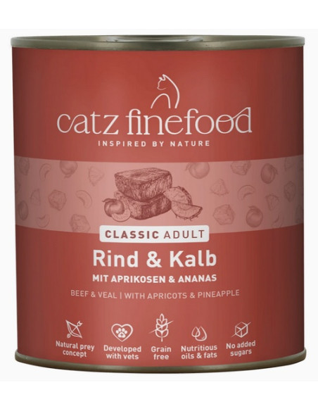 Catz Finefood Classic N.07 Wołowina i cielęcina 800g