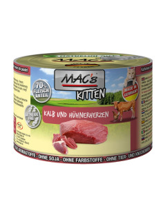 MAC's Kitten Cielęcina i kurze serca 200g 2