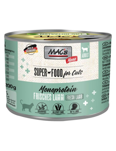 MAC's Cat Mono Monoprotein Jagnięcina 200g