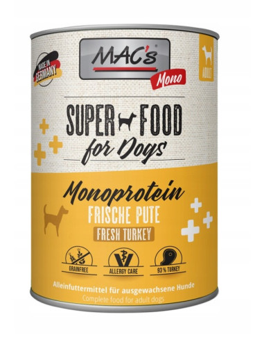 MAC's Dog Mono Monoprotein Indyk 400g