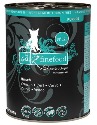 Catz Finefood Purrrr N.121 Jeleń 400g